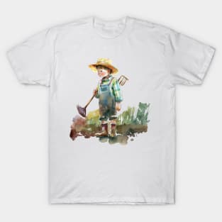 Farmer Watercolor T-Shirt